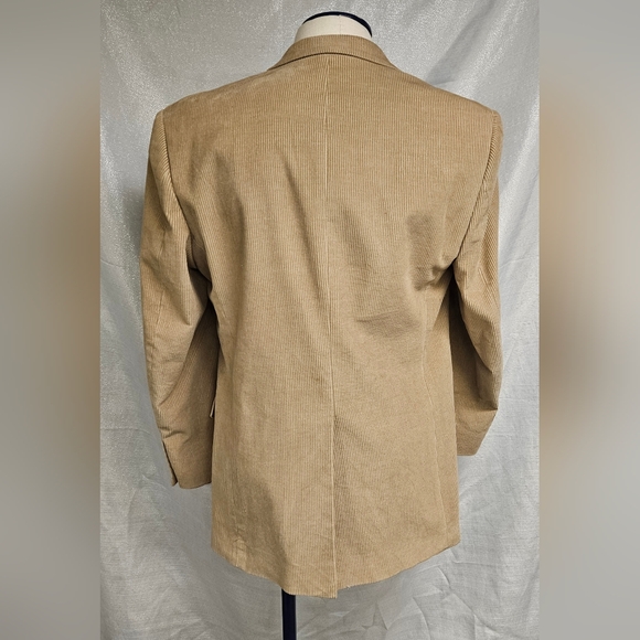 Lauren Ralph Lauren Mens Corduroy Vintage Tan Blazer Sport Coat Jacket 40 Long - Picture 2 of 12